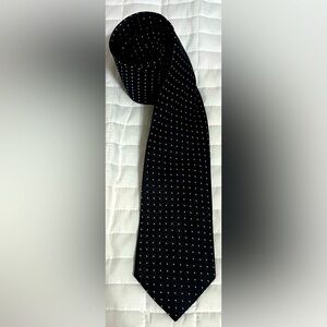 Nino Silk Handmade Black and White Neck Tie